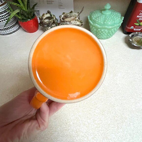 Halloween Cat Coffee Mug Orange Black Feline Spooky Ceramic Large Home Decor Big - Picture 7 of 7